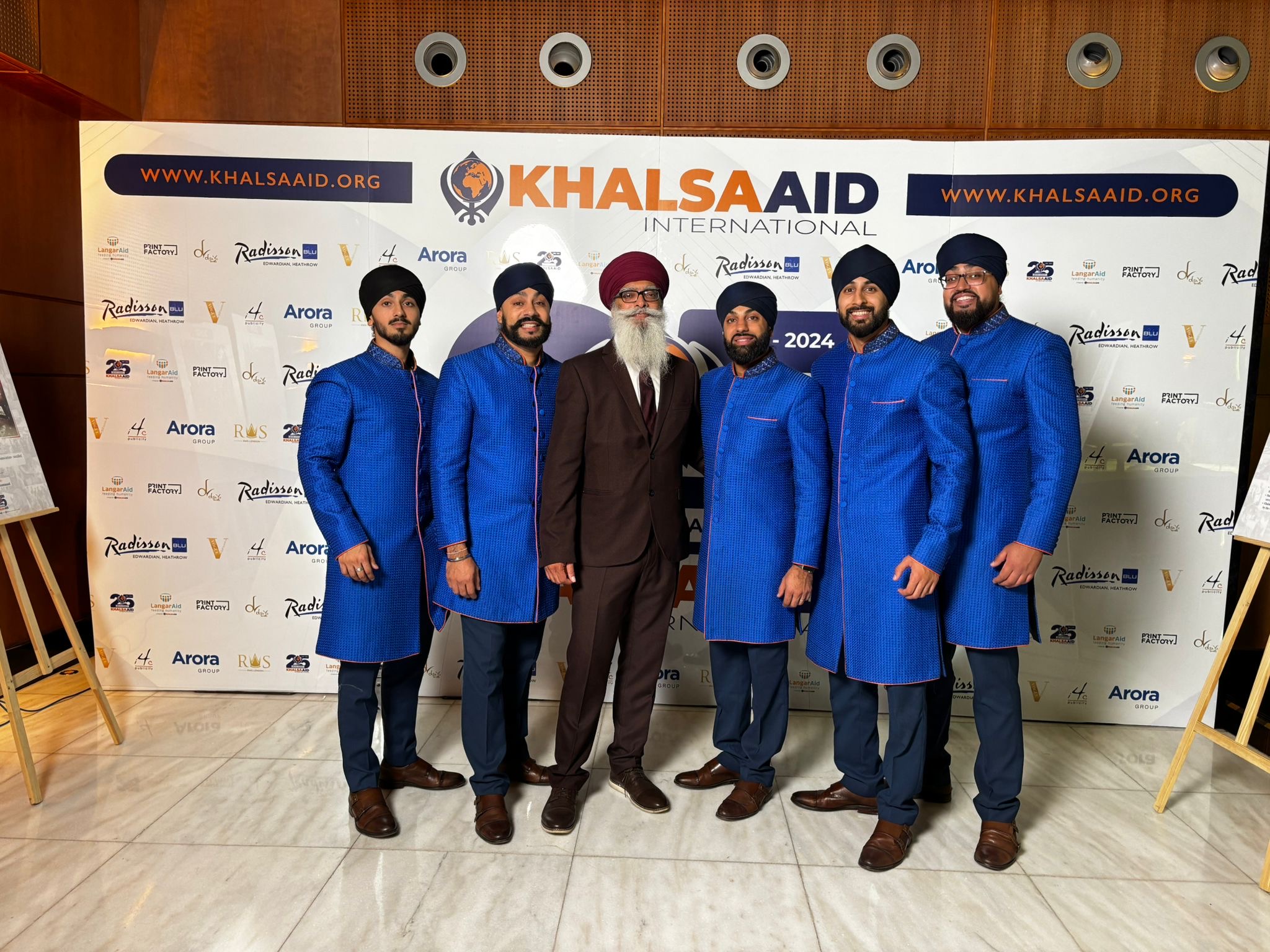 Dhol players at a corporate event